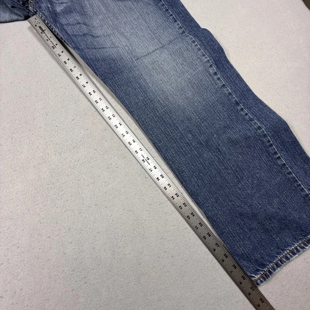 Levis 569 Loose Straight Jeans Mens 40x32 Blue Denim Medium Wash Classic Y2K